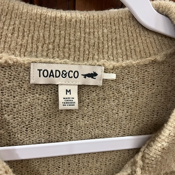 Toad & Co Cotati collared sweater size M - Picture 4 of 7